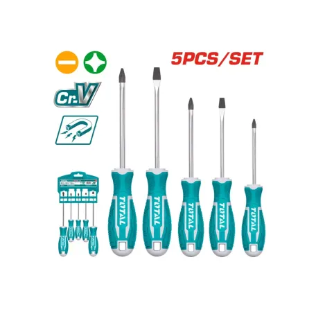 Պտուտակահանների հավաքածու 5 հատ TOTAL THT2506052