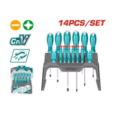 Պտուտակահանների հավաքածու 14կտոր TOTAL THT250614