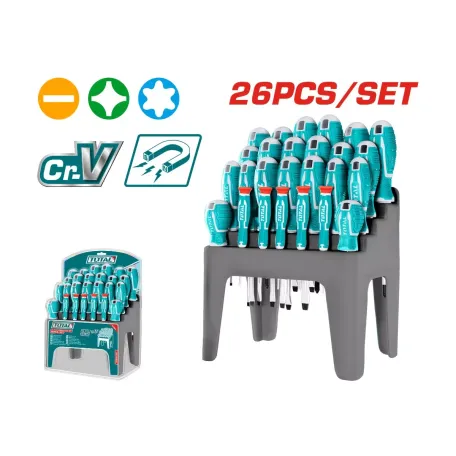 Պտուտակահանների հավաքածու 26կտոր TOTAL THT250626