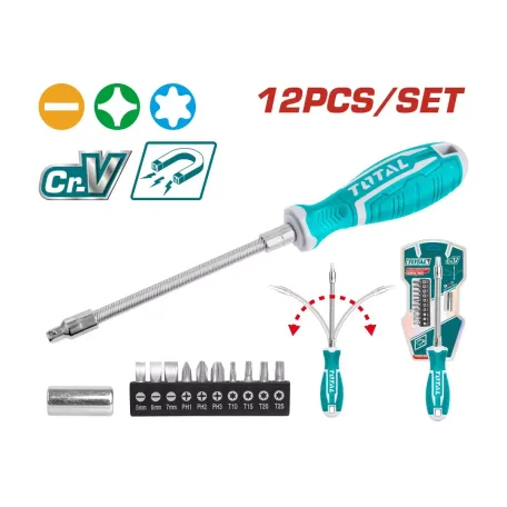 Պտուտակահանի հավաքածու TOTAL THT250FL1206