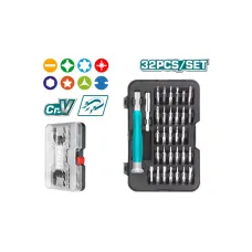 Պտուտակահանների հավաքածու 32 կտ. TOTAL THT250PS0321 Պտուտակահանների հավաքածու 32 կտ. TOTAL THT250PS0321