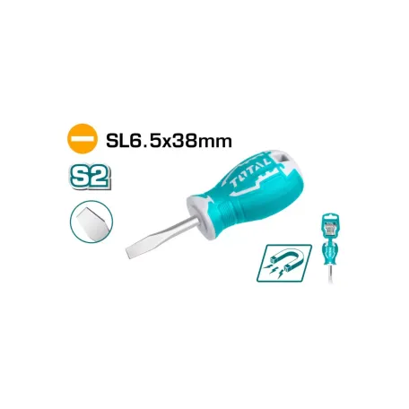 Պտուտակահան կարճ տափակ TOTAL THT266038