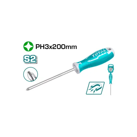 Պտուտակահան խաչաձև PH3 200մմ TOTAL THT26PH3200 Պտուտակահան խաչաձև PH3 200մմ TOTAL THT26PH3200