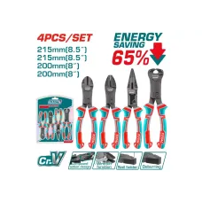 Հարթաշուրթ աքցանների հավաքածու 4 հատ TOTAL THT2CK241S