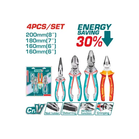 Հարթաշուրթերի հավաքածու 4կտոր TOTAL THT2K0456