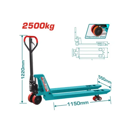 Հիդրավլիկ սայլակ ռոխլի 2500կգ TOTAL THT301251 Հիդրավլիկ սայլակ ռոխլի 2500կգ TOTAL THT301251