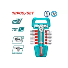 Գլխիկների հավաքածու 12 կտոր TOTAL THT381121 Գլխիկների հավաքածու 12 կտոր TOTAL THT381121