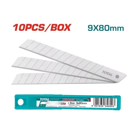 Ջարդվող սայրերի հավաքածու 80x9մմ 10 հատ TOTAL THT5190901