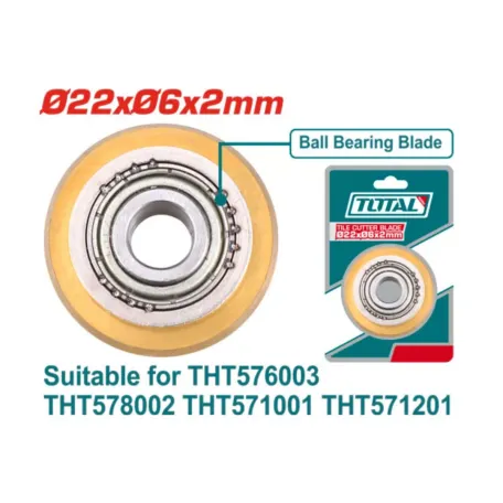 Սայր սալիկ կտրող գործիքի 22x6x2մմ TOTAL THT576003B
