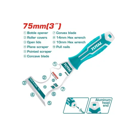 Ծեփիչ բազմաֆունկցիոնալ 75մմ TOTAL THT683606M