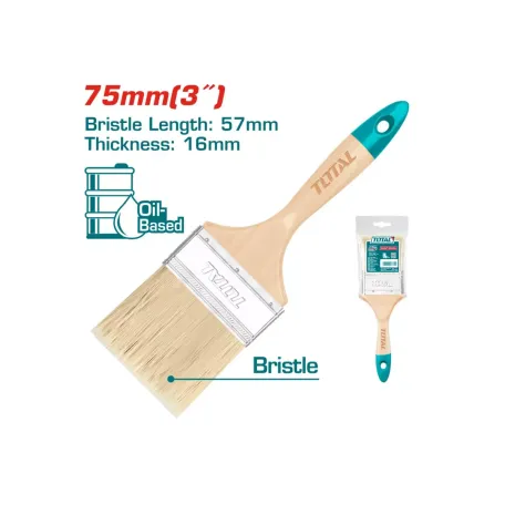 Ներկի վրձին 75մմ /3” փայտե պոչով TOTAL THT84031