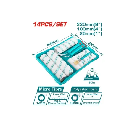 Ներկագլանի հավաքածու տարայով TOTAL THT862302