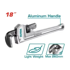 Խողովակի բանալի ալյումինե բռնակով 450մմ TOTAL THTAL17186