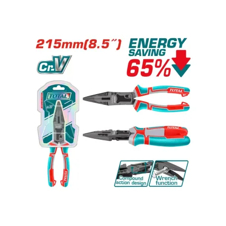 Տափակաբերան աքցան 215մմ TOTAL THTC520806