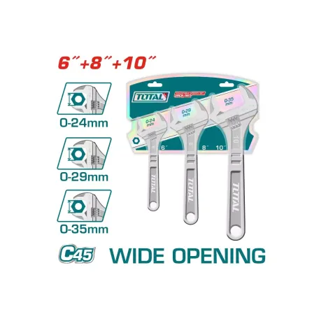 Կարգավորող բանալիների հավաքածու 3կտոր TOTAL THTK1013