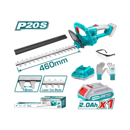 Թուփ էտող գործիք մարտկոցային 20Վ 460մմ (մարտկոցով, լիցքավորիչով) TOTAL THTLI20461