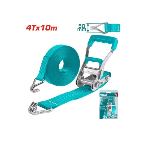 Ժապավեն ճարմանդային 4տ. 10մ TOTAL THTRS4101 Ժապավեն ճարմանդային 4տ. 10մ TOTAL THTRS4101