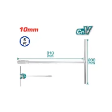 T-աձև բանալի  10մմ 200*310մմ TOTAL THTSW1006