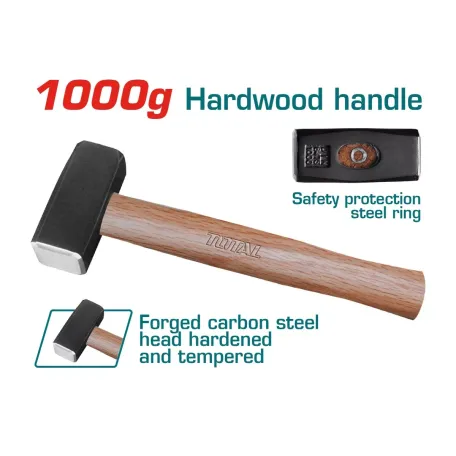 Մուրճ փայտե պոչով TOTAL THTW721000