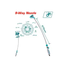 Ջրի ցնցուղ երկար TOTAL THWW092 Ջրի ցնցուղ երկար TOTAL THWW092