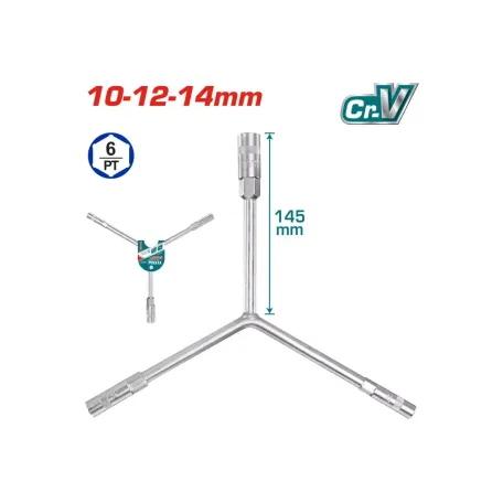 Y-աձև բանալի 10-12-14մմ (145մմ) TOTAL THYSW101214