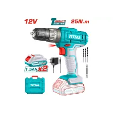 Հարվածային պտուտակադարձիչ մարտկոցային 12Վ 25Նմ (2 մարտկոցով, լիցքավորիչով) TOTAL TIDLI1228