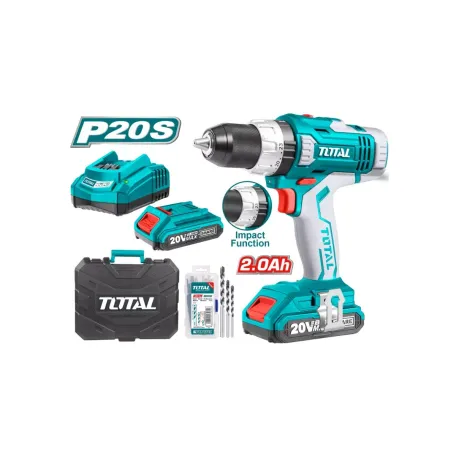 Հարվածային պտուտակադարձիչ մարտկոցային 20Վ 55Նմ (2 մարտկոցով, լիցքավորիչով, 56 աքսեսուարով) TOTAL TIDLI2003