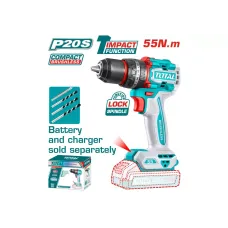 Հարվածային պտուտակադարձիչ մարտկոցային 20Վ 55Նմ TOTAL TIDLI205581