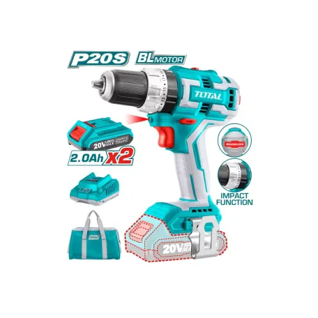 Հարվածային պտուտակադարձիչ մարտկոցային 20Վ 60Նմ TOTAL TIDLI20608 Հարվածային պտուտակադարձիչ մարտկոցային 20Վ 60Նմ TOTAL TIDLI20608