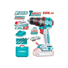 Հարվածային պտուտակադարձիչ մարտկոցային 20Վ 66Նմ TOTAL TIDLI20668