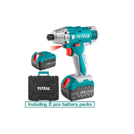 Հարվածային պտուտակադարձիչ մարտկոցային 18Վ 120Նմ (2 մարտկոցով, լիցքավորիչով) TOTAL TIDLI228181