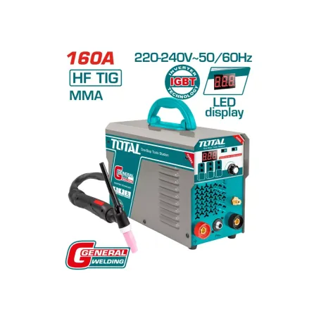 Եռակցման սարք (արգոնային) TOTAL TIG1601 160Ա Եռակցման սարք (արգոնային) TOTAL TIG1601 160Ա