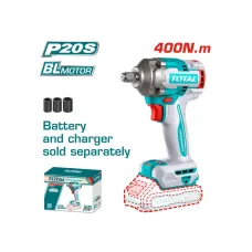 Հարվածային մանեկադարձիչ մարտկոցային TOTAL TIWLI20401 20Վ 400Նմ