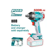 Հարվածային մանեկադարձիչ մարտկոցային TOTAL TIWLI20501 20Վ 500Նմ