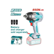 Հարվածային մանեկադարձիչ մարտկոցային TOTAL TIWLI20851 20Վ 850Նմ