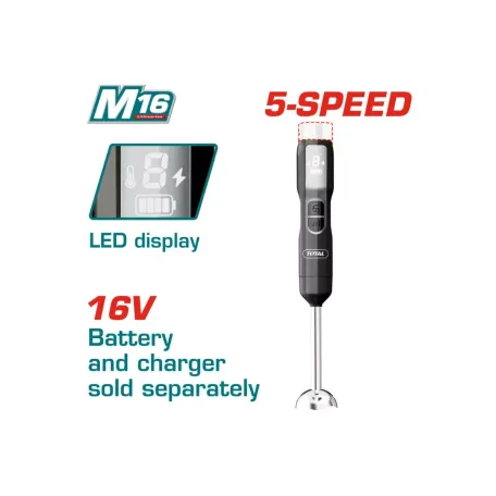 Ձեռքի բլենդեր մարտկոցային 16Վ TOTAL TJB047K