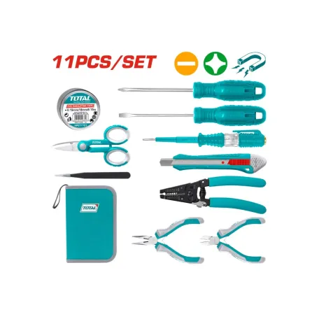 Էլեկտրիկի գործիքների հավաքածու TOTAL TKETS0111 11կտոր Էլեկտրիկի գործիքների հավաքածու TOTAL TKETS0111 11կտոր