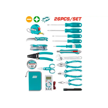 Էլեկտրիկի գործիքների հավաքածու TOTAL TKETS0261 26կտոր