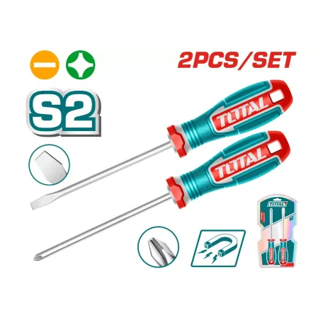 Պտուտակահանների հավաքածու 125մմ 2 հատ TOTAL TKSDS0226