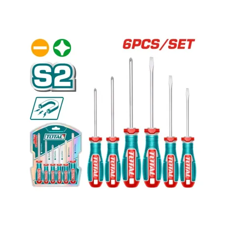 Պտուտակահանների հավաքածու 6 հատ TOTAL TKSDS0626