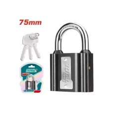 Կախովի կողպեք երկաթյա 3 բանալի 75մմ TOTAL TLK31751