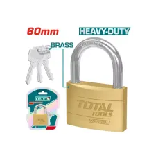 Կախովի կողպեք գերամուր արույրե 3 բանալի 60մմ TOTAL TLK32602