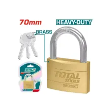 Կախովի կողպեք գերամուր արույրե 3 բանալի 70մմ TOTAL TLK32702