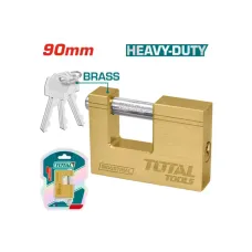 Կախովի կողպեք գերամուր արույրե 3 բանալի 90մմ TOTAL TLK32903