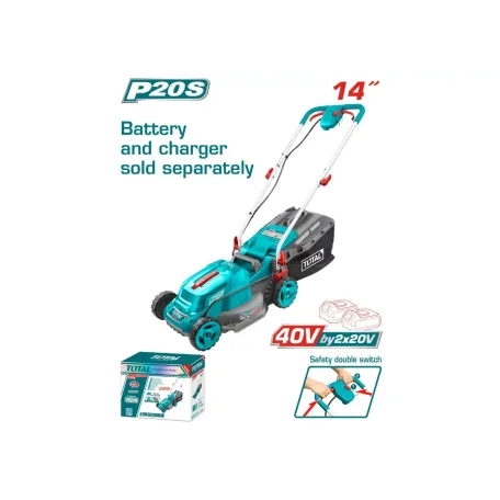 Խոտհնձիչ մարտկոցային 40Վ (2x20Վ) 340մմ TOTAL TLMLI2014