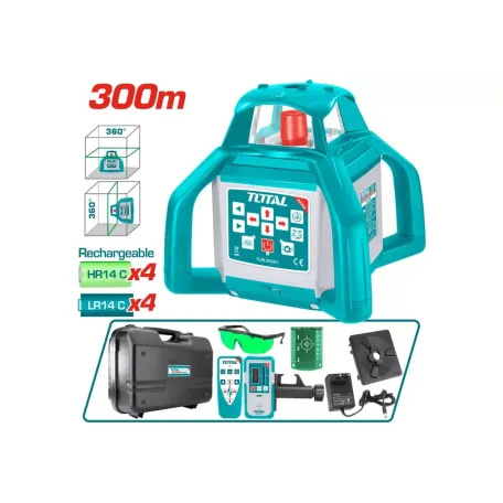 Ինքնահավասարվող ռոտացիոն լազերային հարթաչափ TOTAL TLRL30051