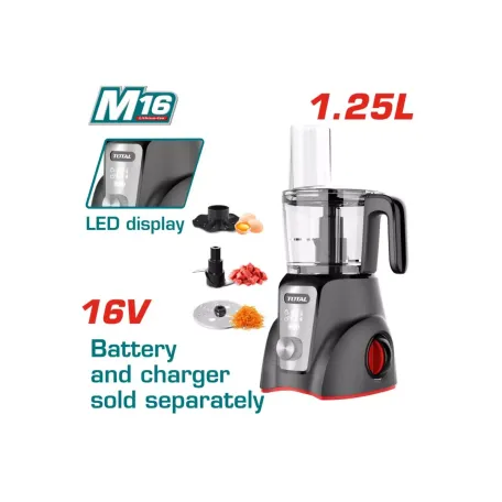 Խոհանոցային կոմբայն մարտկոցային 16Վ 1.25լ TOTAL TMG026K