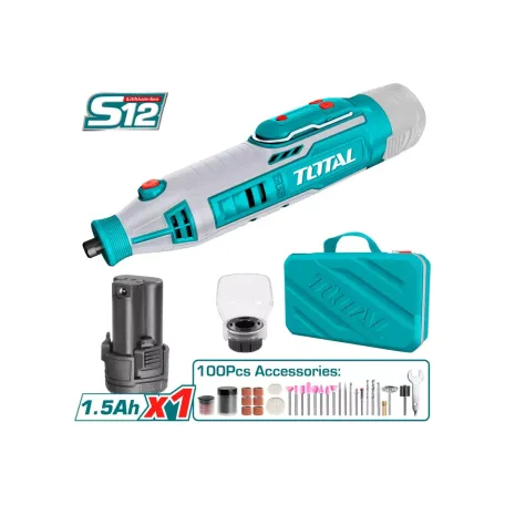 Գրավեր մարտկոցային TOTAL TMGLI12011 12Վ (100 աքսեսուար)