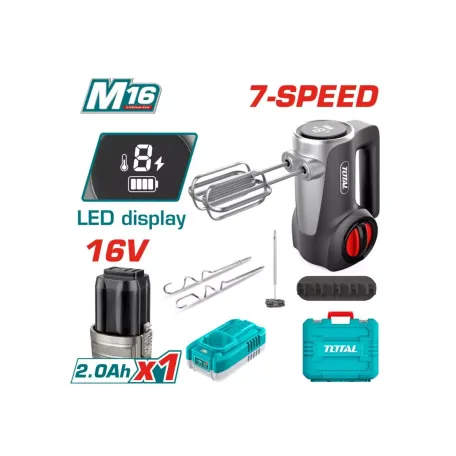 Խոհանոցային խառնիչ մարտկոցային 16Վ TOTAL TMK023K