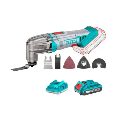 Ռենովատոր մարտկոցային 20Վ (մարտկոցով, լիցքավորիչով, 8 աքսեսուարով) TOTAL TMLI20221